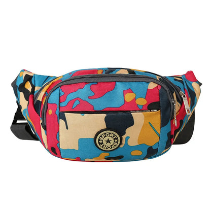 Camouflage Color Waist Bag Outdoor Mobile Phone Storage Diagonal Cross Chest Men S Travel Hiking