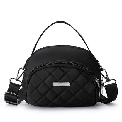 Waterproof Nylon Fabric Diamond-Shaped Single-Shoulder Crossbody Bag Ladies - Waterproof