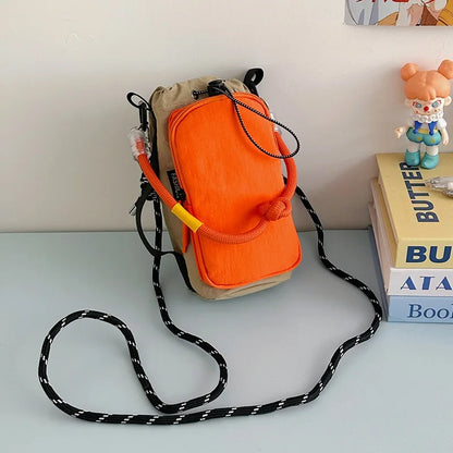 Nylon Phone Crossbody Bag – Women's Mini Sports Shoulder Bag