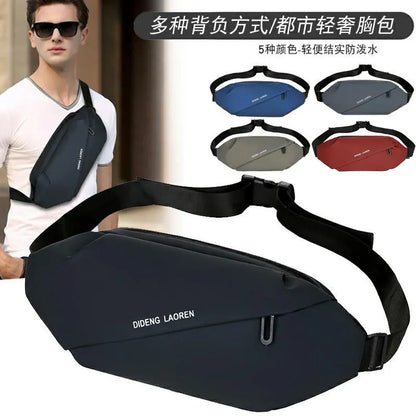 Men S Waist Bag Outdoor Running Mobile Phone Storage Multifunctional Waterproof Chest Riding