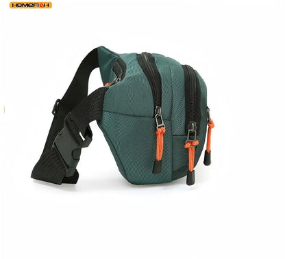 Homefish Unisex Waist Bag Multifunctional Large Capacity Splash Resistant Wear Worksite Outdoor