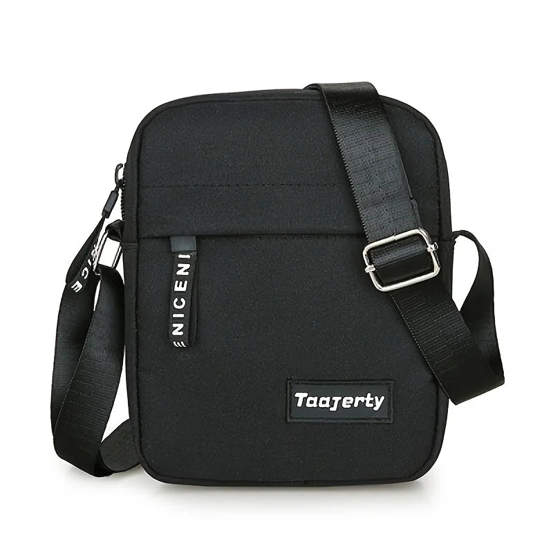 Men S Small Trendy Shoulder Bag Small Messenger Bag Simple Nylon Mobile Phone Bag