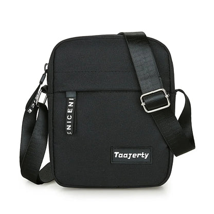 Men S Small Trendy Shoulder Bag Small Messenger Bag Simple Nylon Mobile Phone Bag