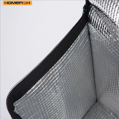 Homefish Insulated Lunch Bags Food Storage Container Convenient Takeaway Delivery Tote Pouch Durable