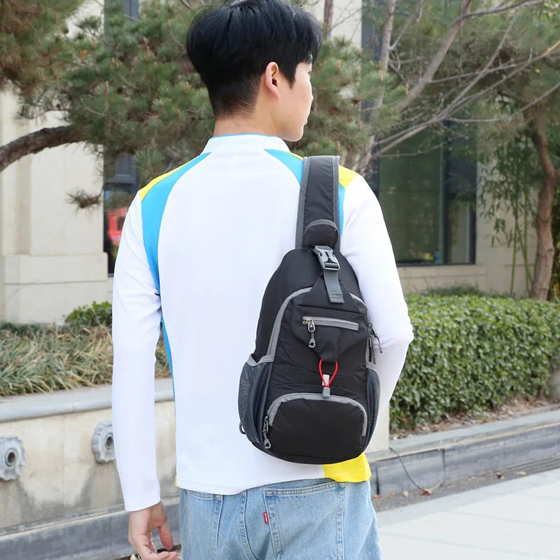 Men S Lightweight Outdoor Nylon Multi-Functional Waist Bag Cash Register