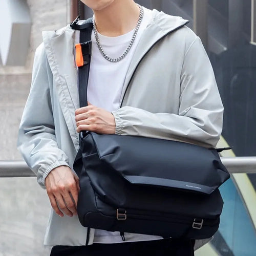 Messenger Bag Large Capacity 12 9 Inch Ipad Storage Waterproof Wear-Resistant Casual Men S Shoulder