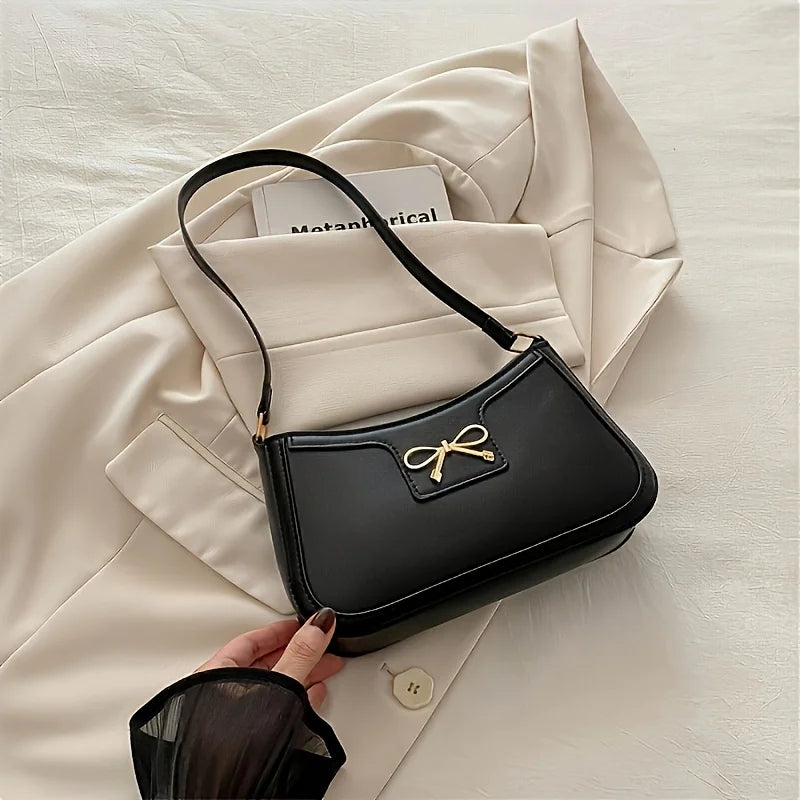 Bowknot Shoulder Bag – Elegant Small Underarm Bag
