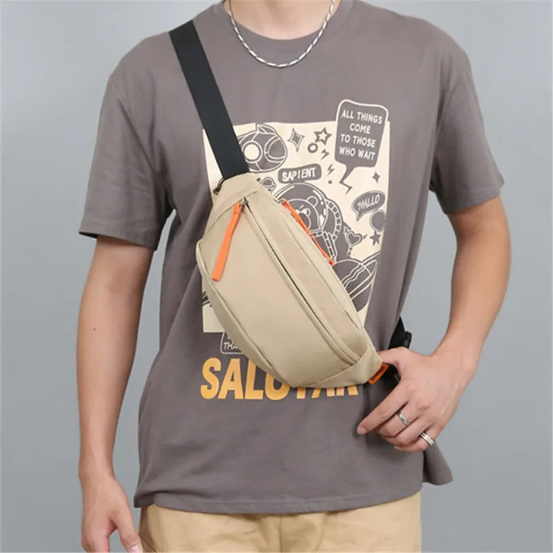 Men's Chest Bag - Compact Sports Crossbody Bag for Travel