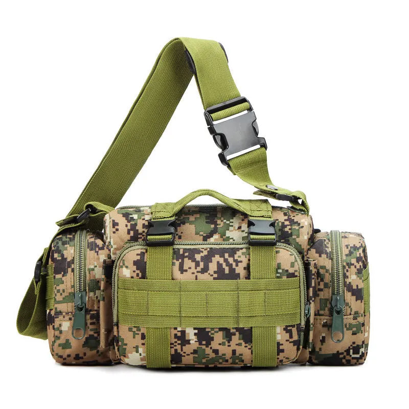 Camo Outdoor Crossbody Handbag Large Capacity Wear-Resistant Oxford Cloth Tactical One Shoulder
