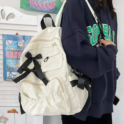 Backpack Canvas Women Anti-Theft Shoulder Bags School Bag Teenager Girls Backapck Female