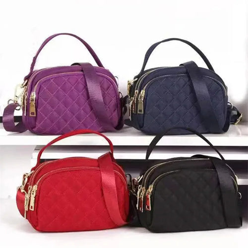 Embroidered Oxford Women's Shoulder Bag – Chic Square Tote Purse