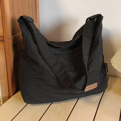 Nylon Crossbody Shoulder Bag – Lightweight with Adjustable Strap