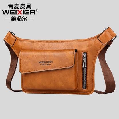 Men S Chest Bag Waterproof Large Capacity Cross-Body Shoulder Mobile Phone Storage Sports Small Body