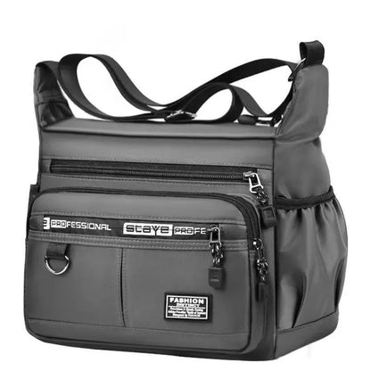 Homefish Men S Cross-Body Bag Multi-Layered Pockets Business Single-Shoulder Bag