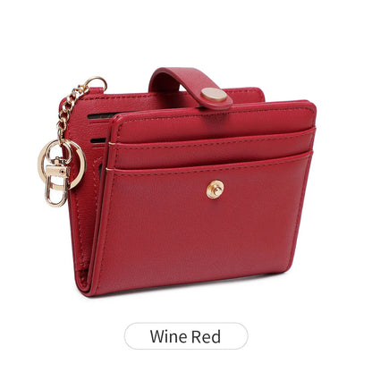 Double-Folding Ultra-Thin Card Case Rfid Anti-Theft Swiping Women S Wallet