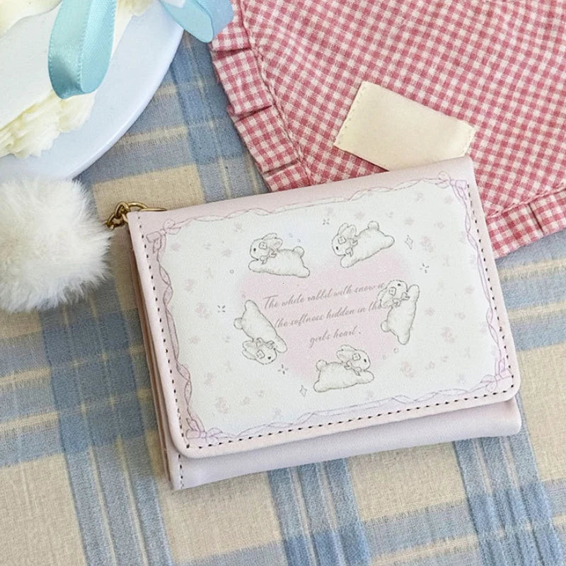 1 Pcs Cute Pu Leather Coin Purse Cartoon Waterproof Card Wallets Credit Holoder Students Change