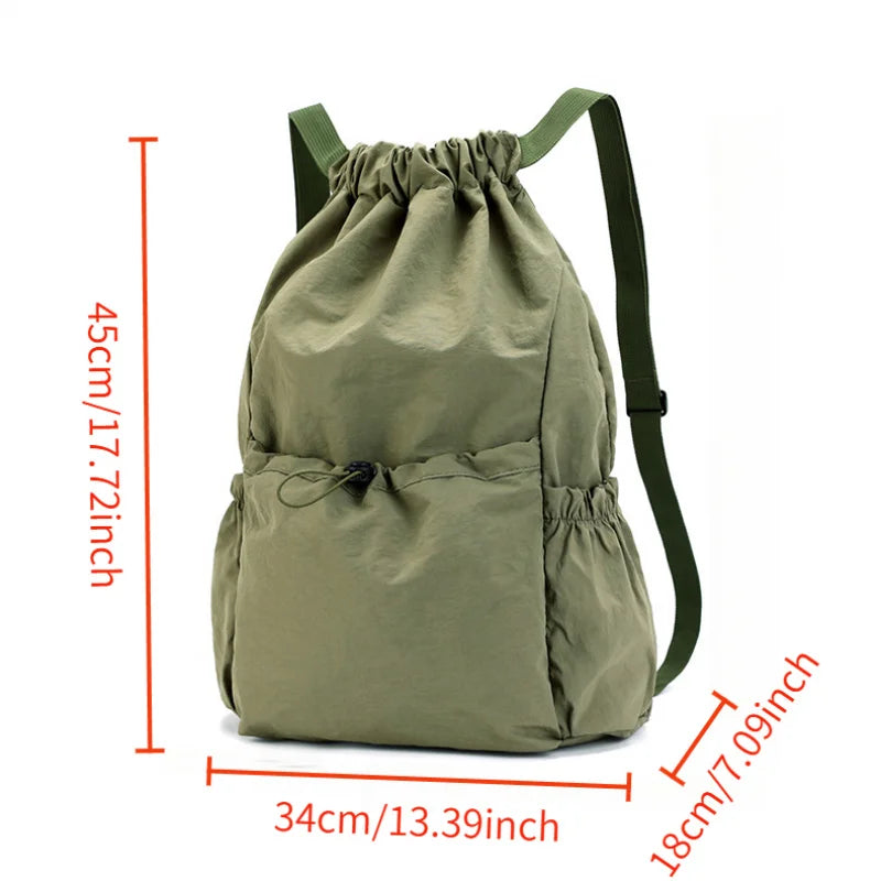 Lightweight Drawstring Backpack – Women's Sports & Travel Bag
