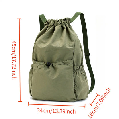 Lightweight Drawstring Backpack – Women's Sports & Travel Bag