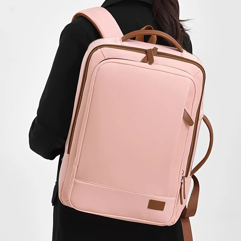Everyday Versatile Solid Tone School Backpack Comfort Shoulder Straps