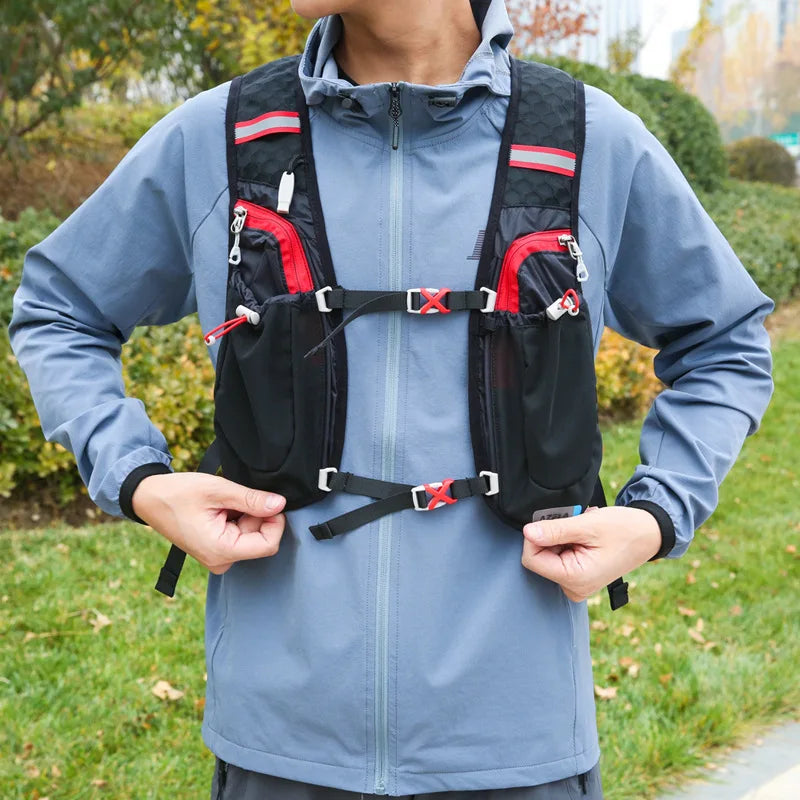 Marathon Backpack Outdoor Oxford Cloth Waterproof Vest Hiking Cycling Sports Bag - Waterproof