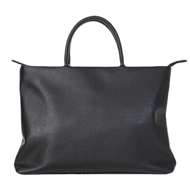 14 4-Inch Computer Bag Pu Leather Simple Men S Casual Handbag - Waterproof