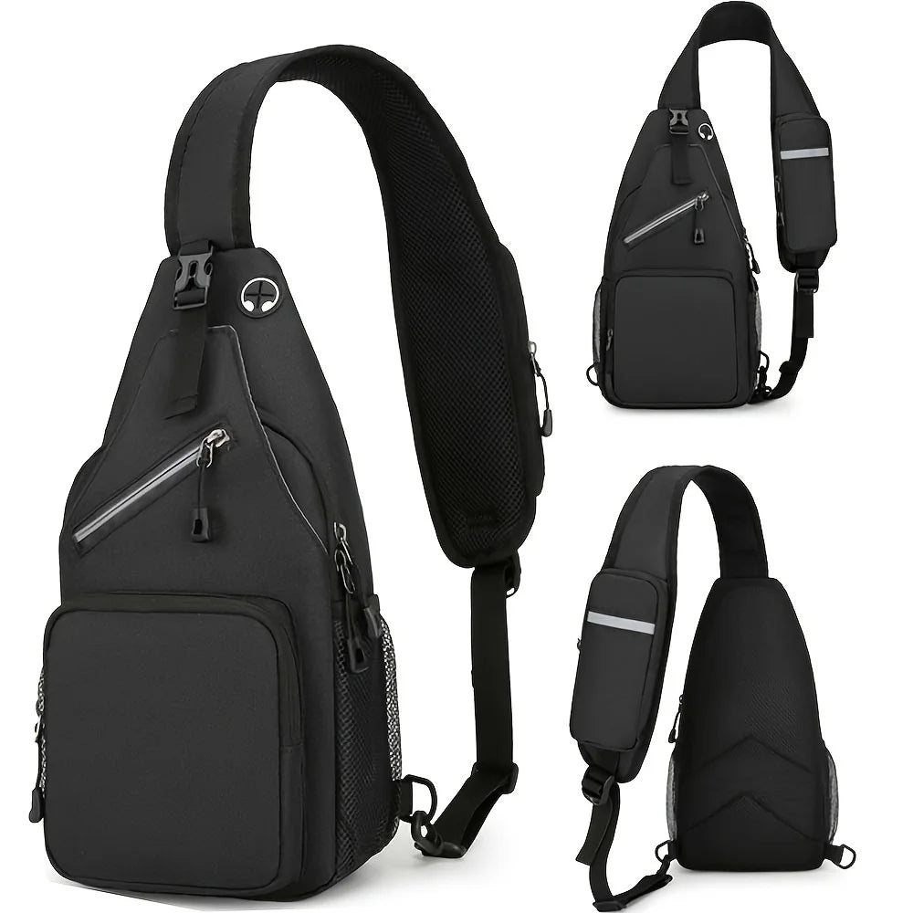 Waterproof Sling Bag for Men & Women – Large Capacity Chest Crossbody Pack