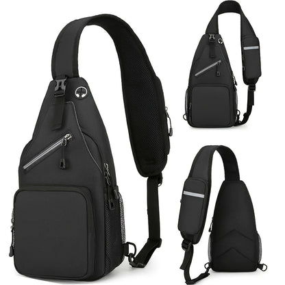 Waterproof Sling Bag for Men & Women – Large Capacity Chest Crossbody Pack