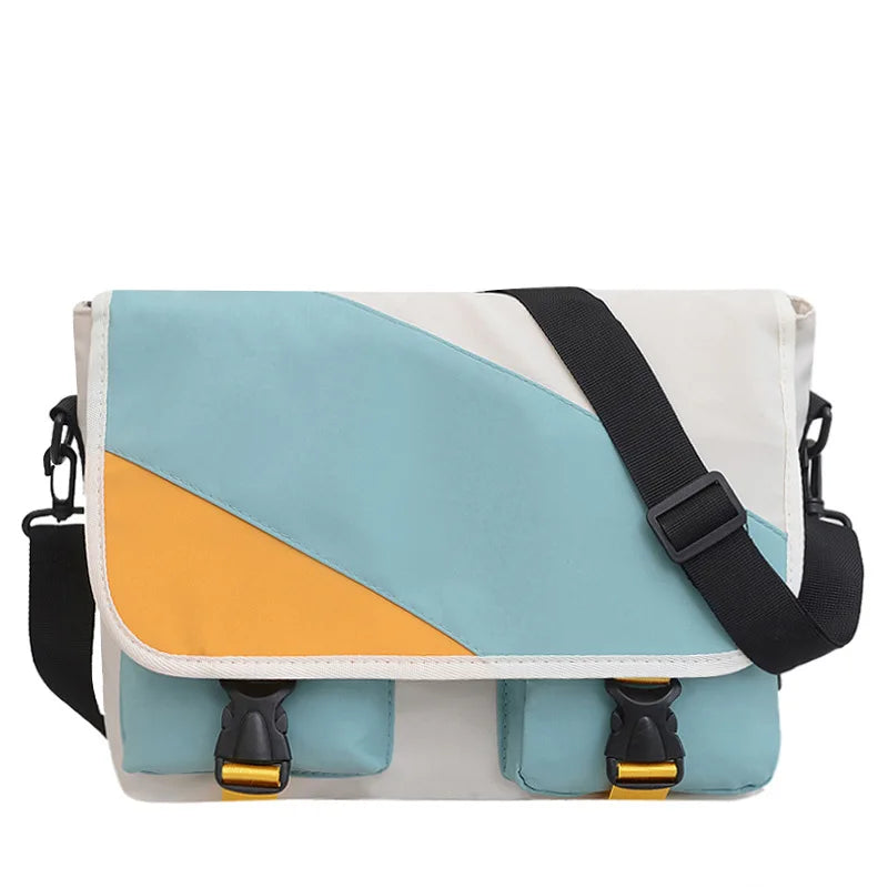 Waterproof Nylon Messenger Bag for Women – Large Capacity Crossbody