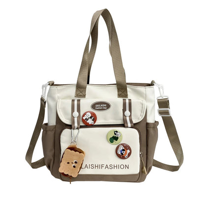 Oxford Shoulder Bag Cute Tote Bag Cartoon Handbag Purse