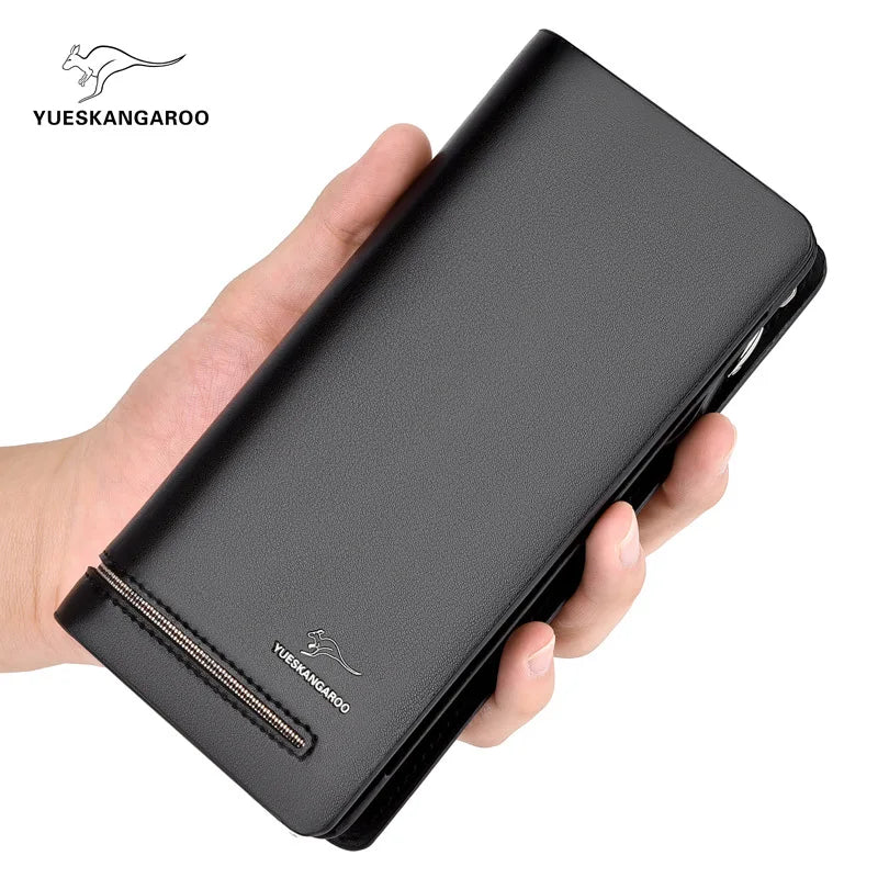 Men S Hand-Held Bag Wallet Multiple Compartments Fashionable Large-Capacity Mobile Phone Storage