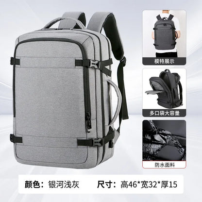 Oxford Cloth Men S Backpack Simple Travel Women Tide Waterproof Computer Bag Large Capacity