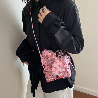 Sequin Crossbody Bag – Women's Sparkly Mini Evening Shoulder Purse