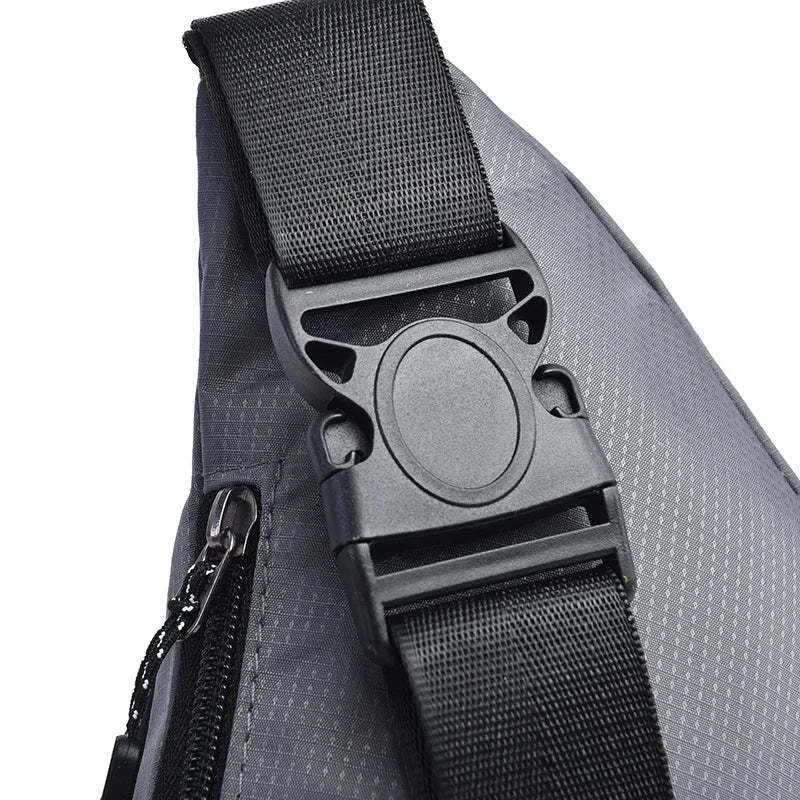 Oxford Fabric Men S Sports Durable Chest Bag Large-Capacity Multi-Pocket Cycling Crossbody Bag