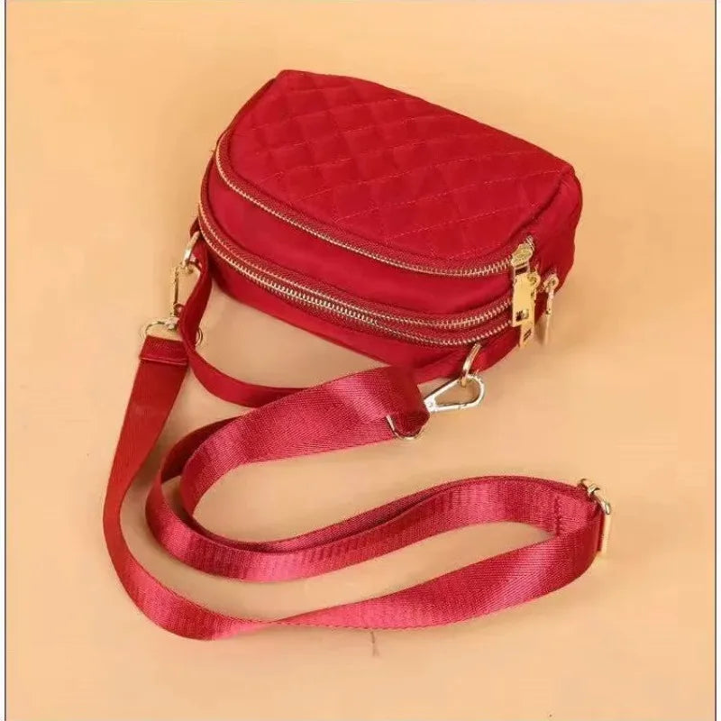 Embroidered Oxford Women's Shoulder Bag – Chic Square Tote Purse
