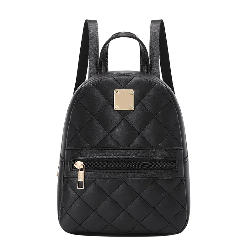 Homefish Rhombus Plaid Pattern Bag Large Capacity Shoulder Crossbody Casual Cell Phone Backpack