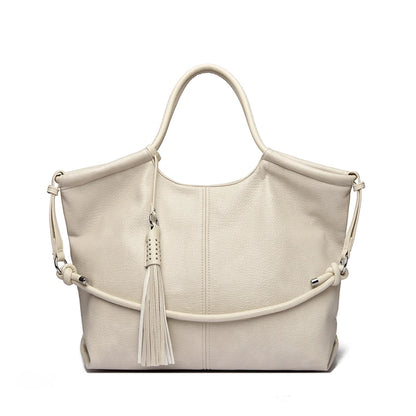 Large PU Leather Tote Bag – Women's Luxury Shoulder Hobo Bag