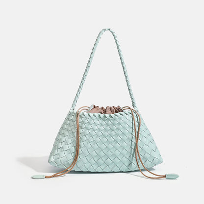 End Handbag Messenger Bag Large Inner Pocket Popular Pure Hand Woven Bag Women Tote Shoulder