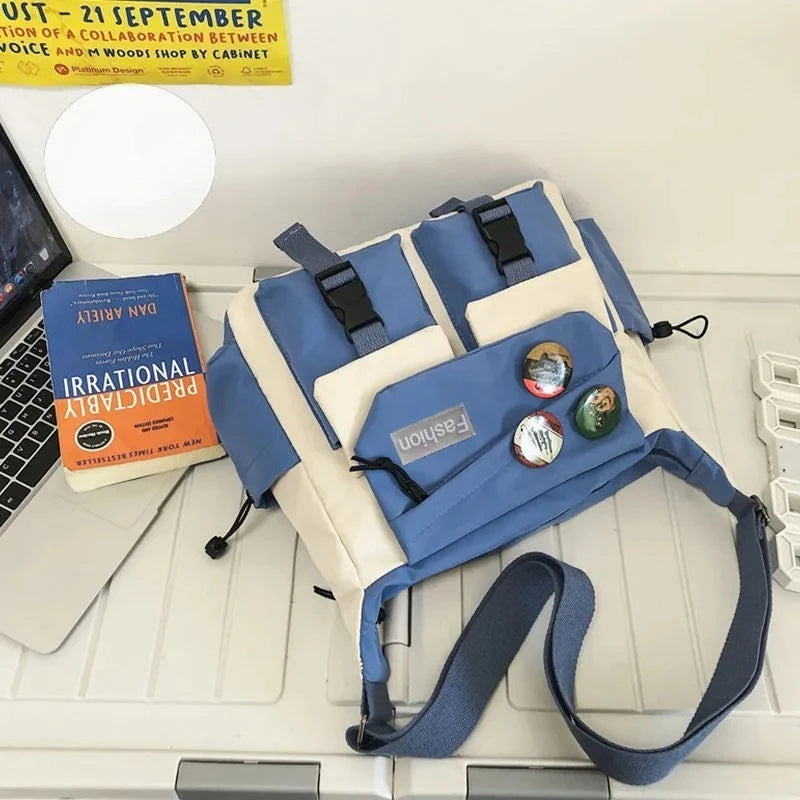 Campus Crossbody Bag Large Capacity Messenger Bag