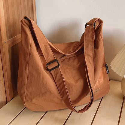 Nylon Crossbody Shoulder Bag – Lightweight with Adjustable Strap