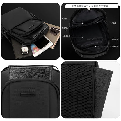 It Is Recommended Use Simple Casual Single-Shoulder Commuting Backpack Made Waterproof Nylon Fabric