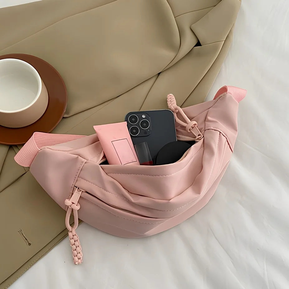 Nylon Crossbody Chest Bag – Casual Shoulder & Waist Bag