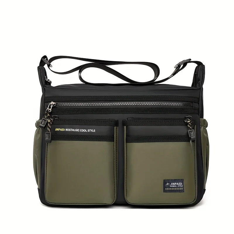 Multifunctional Casual Shoulder Bag Waterproof Business Crossbody Bag Men Daily Commuting