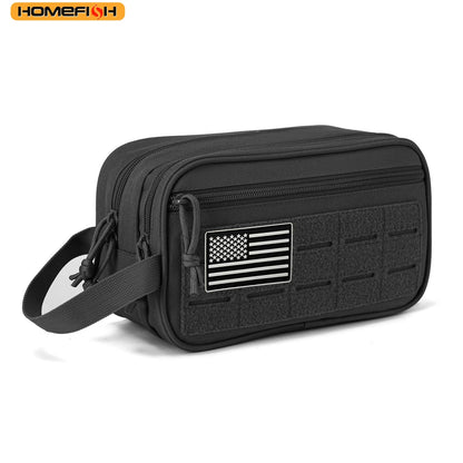 Homefish Tactical Toiletry Bag Men Molle Pouch Small Dopp Kit Hygiene Shaving