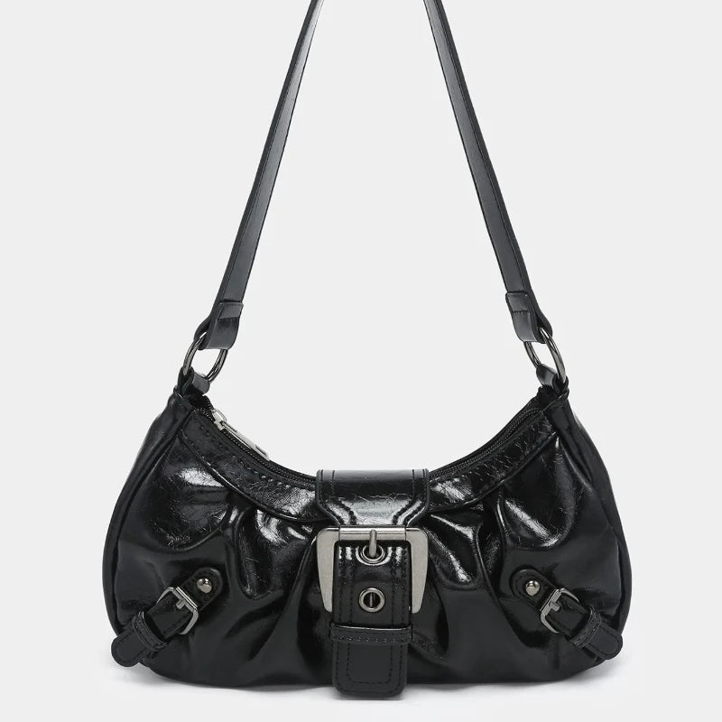 Spring Selling Maillard Style Retro Small Bag Spicy Girl Y2k Wasteland Vintage Leather Shoulder
