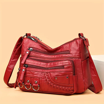 Multi-Pocket Crossbody Bag for Women – Large Capacity Shoulder Purse