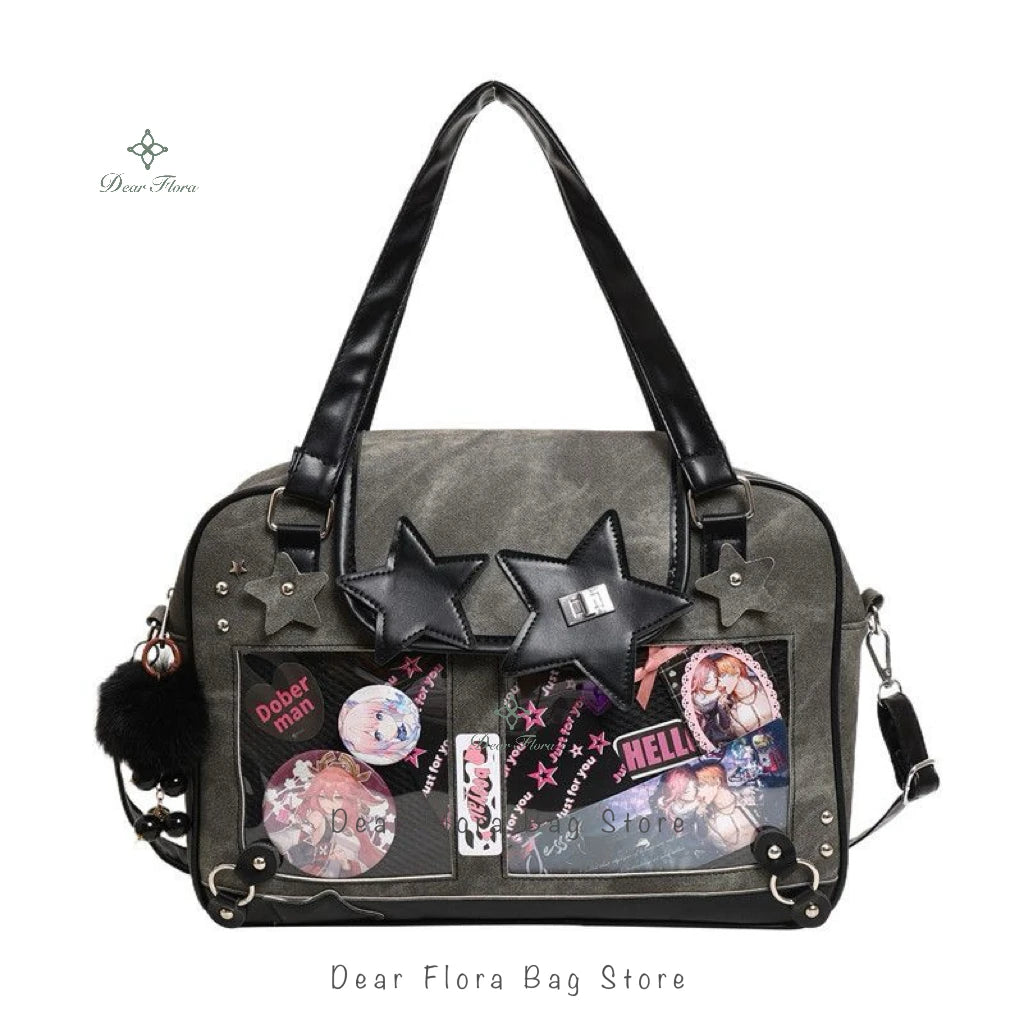 Star Ita Bag – Y2K Lolita Crossbody with Transparent Window