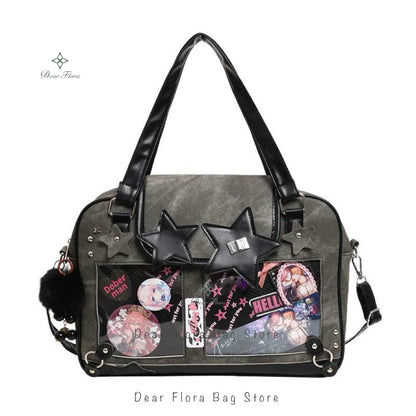 Star Ita Bag – Y2K Lolita Crossbody with Transparent Window