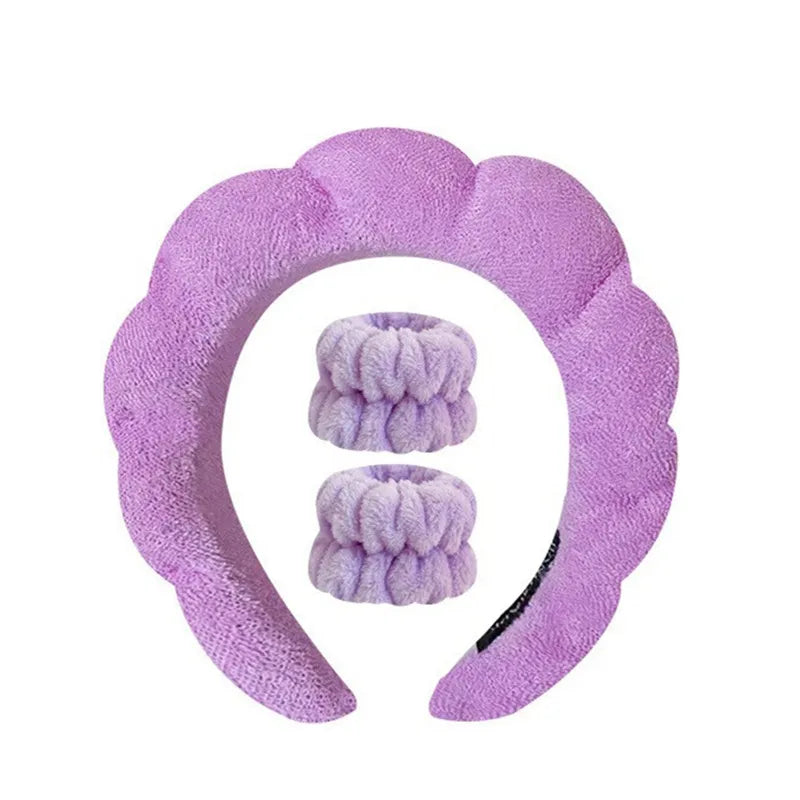 Puffy Spa Headband – Fluffy Terry Cloth Face Wash Hair Hoop