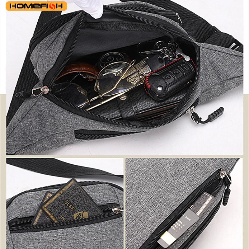 Mobile Waist Bag Both Men Women Multifunctional Large Capacity Anti Splash Business Wear Resistant