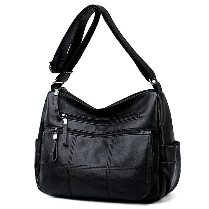 Women's Luxury Leather Crossbody Bag – Designer Shoulder Handbag
